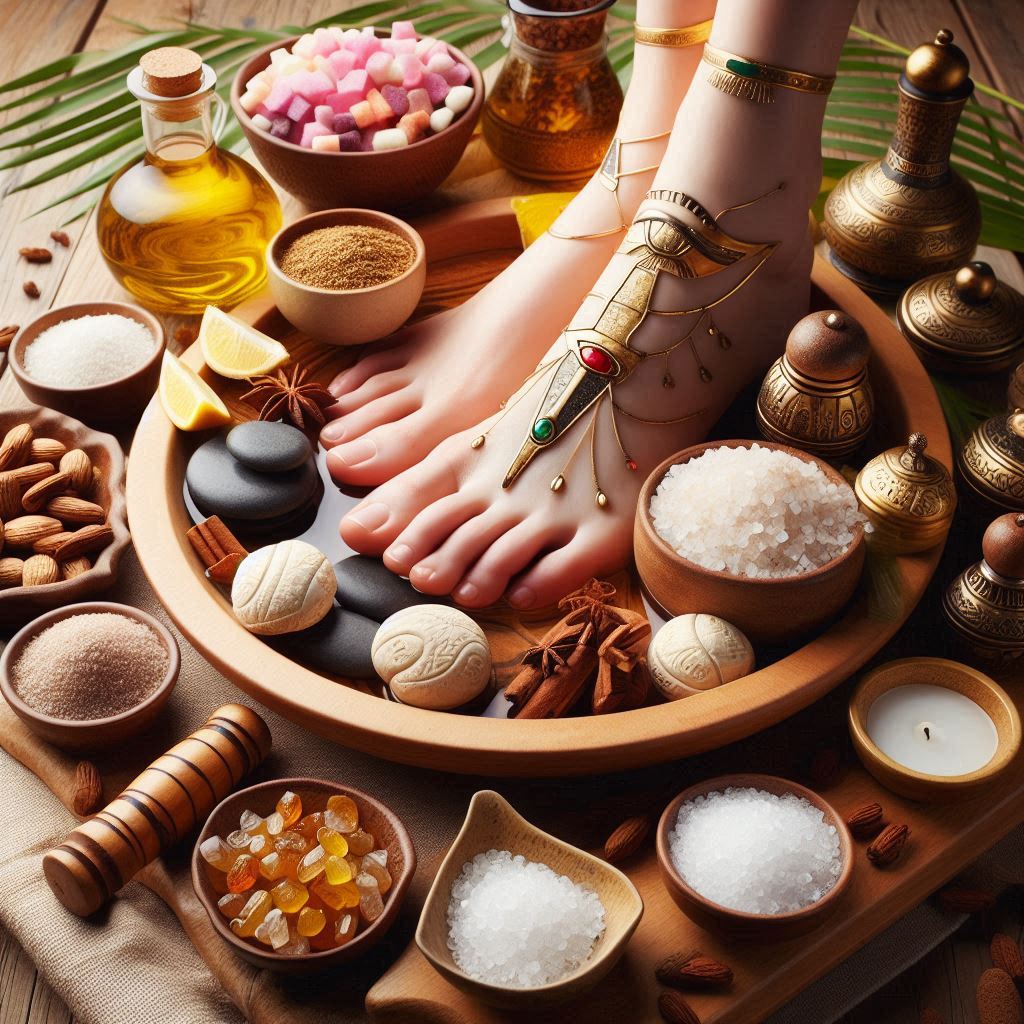 DIY Egyptian Recipes for Foot Spa Soak